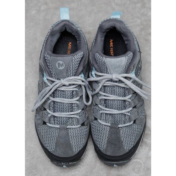 Merrell Alverstone Storm Hiking Shoes Sneakers Gray Blue Womens Size 9 J034612 - Picture 8 of 16